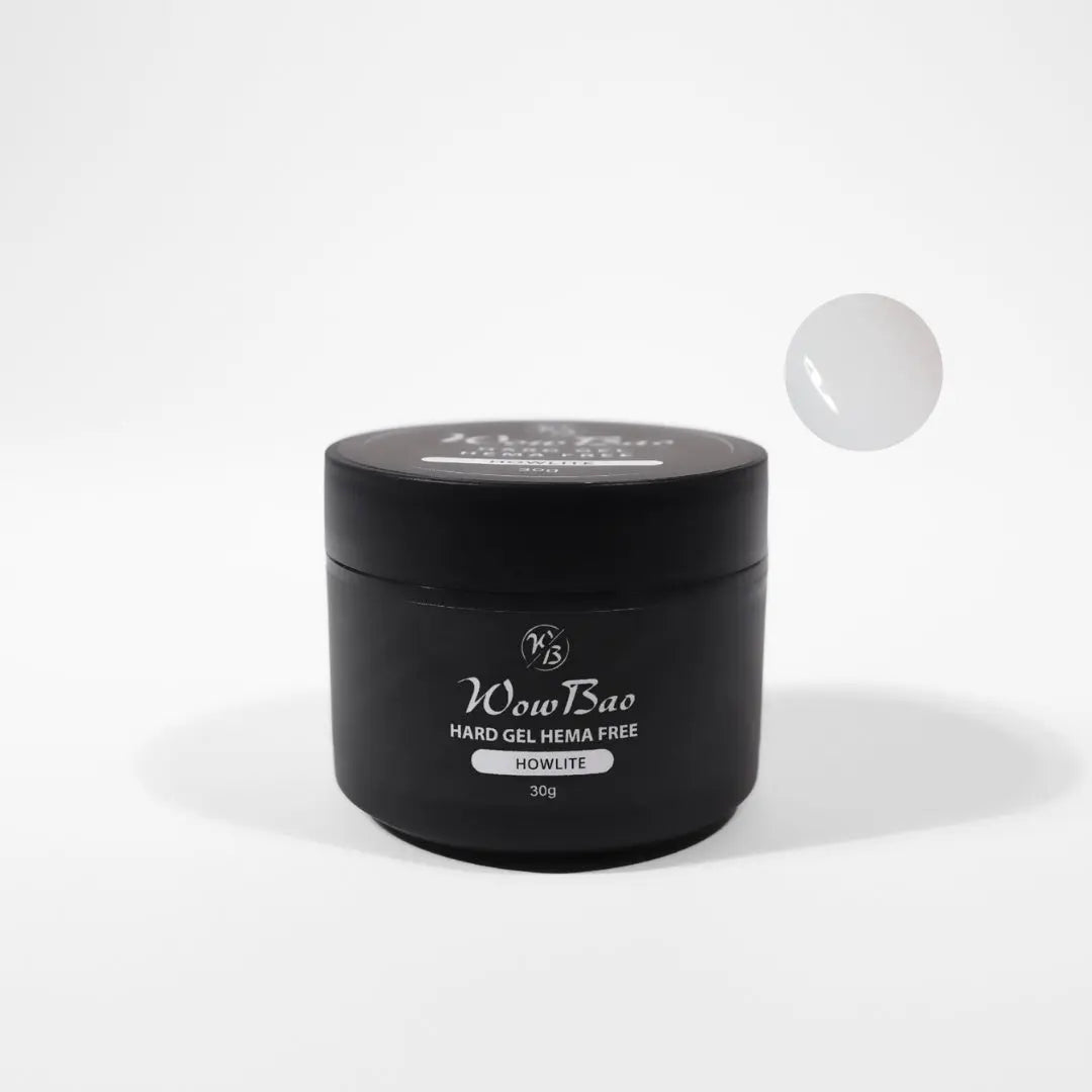 HEMA Free Hard Gel 30g -  01 HOWLITE (white) WowBao Nails