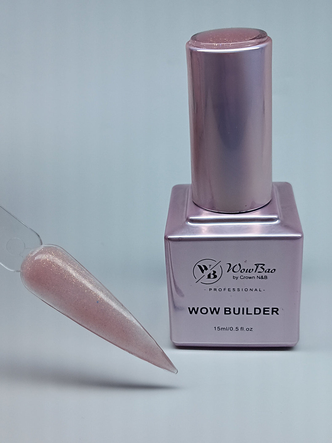 WowBao Nails BIB17 Sunkissed WOW brush on Builder in a bottle