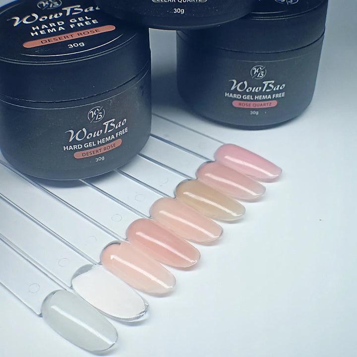 HEMA Free Hard Gel - Set of 8 + brush WowBao Nails