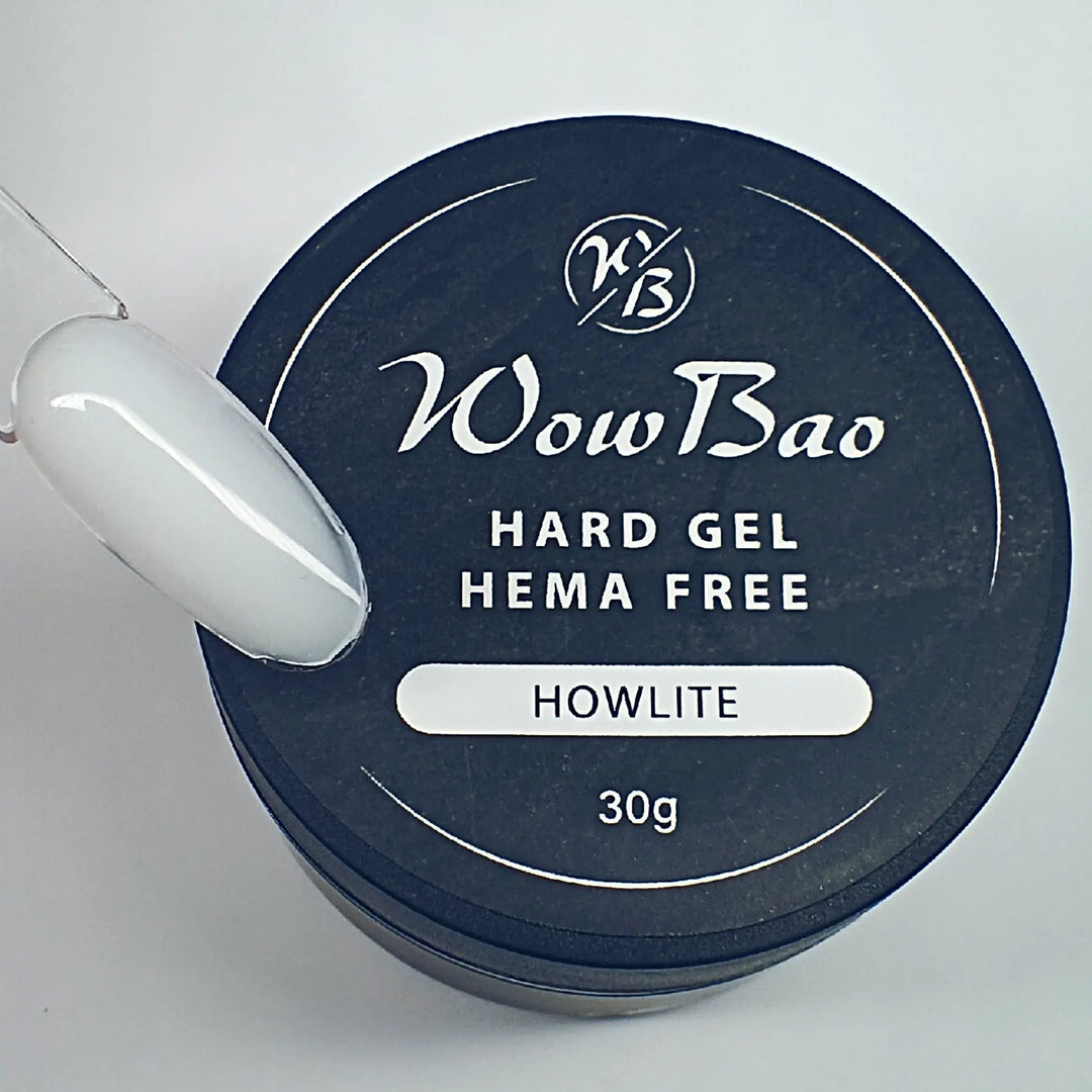 HEMA Free Hard Gel 30g -  01 HOWLITE (white) WowBao Nails