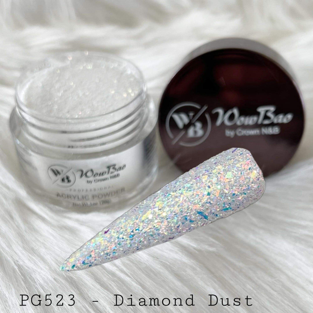 WowBao Nails 523 Diamond Dust 1oz/28g wowbao acrylic powder