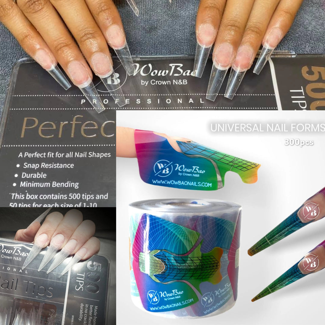 Nail-Tips-vs-Nail-Forms WowBao Nails