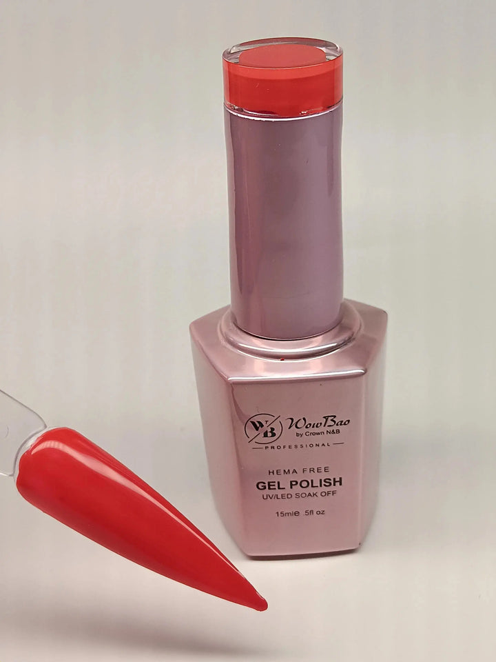 WowBao Nails 174 Filthy Red, Hema-Free Gel Polish 15ml