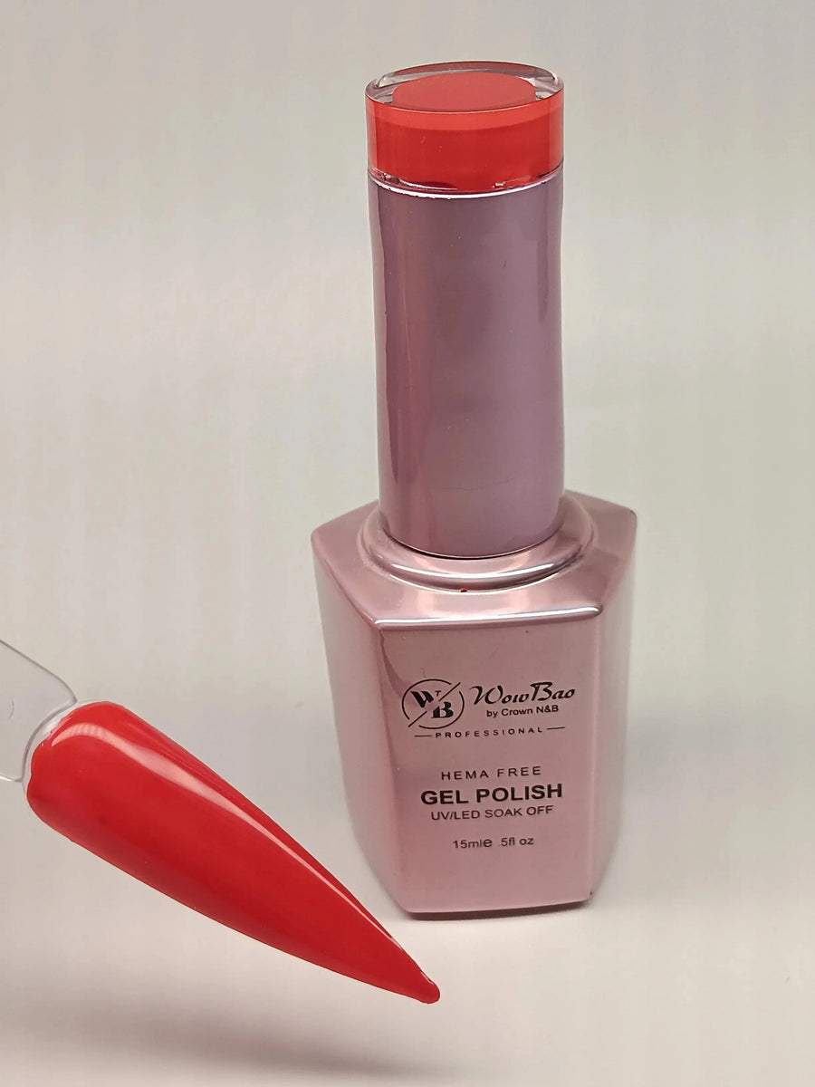 WowBao Nails 174 Filthy Red, Hema-Free Gel Polish 15ml