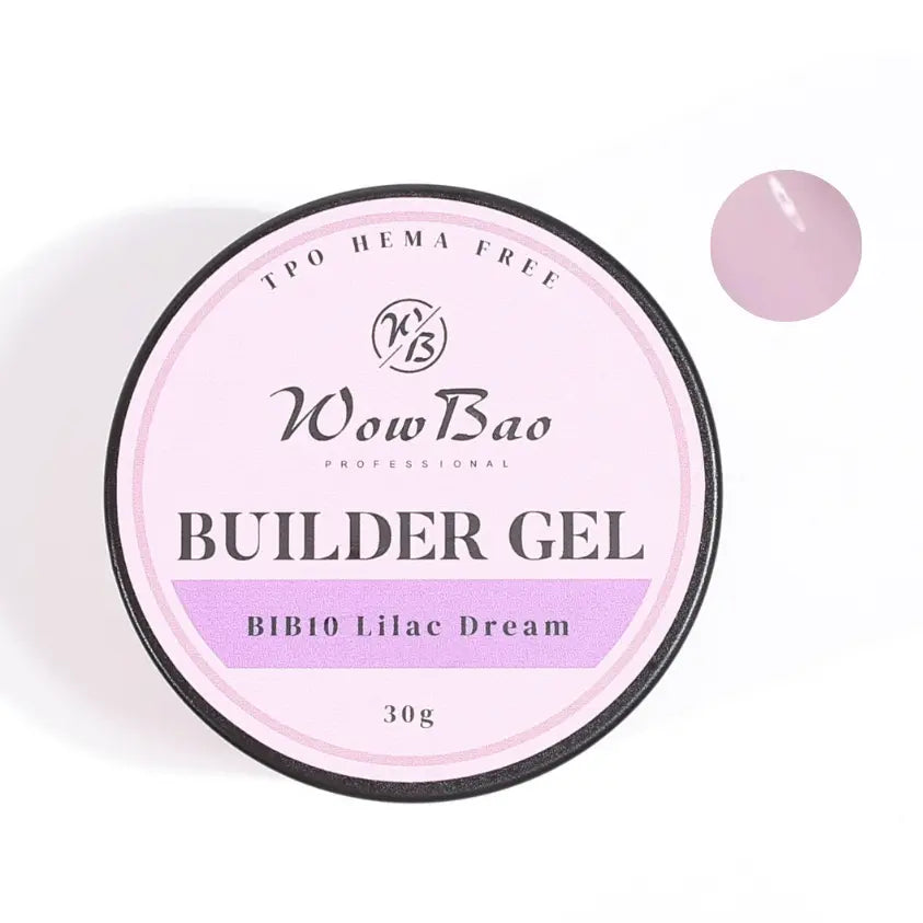 10 TPO/Hema Free Lilac Dream WOW Builder Gel 30g jar WowBao Nails