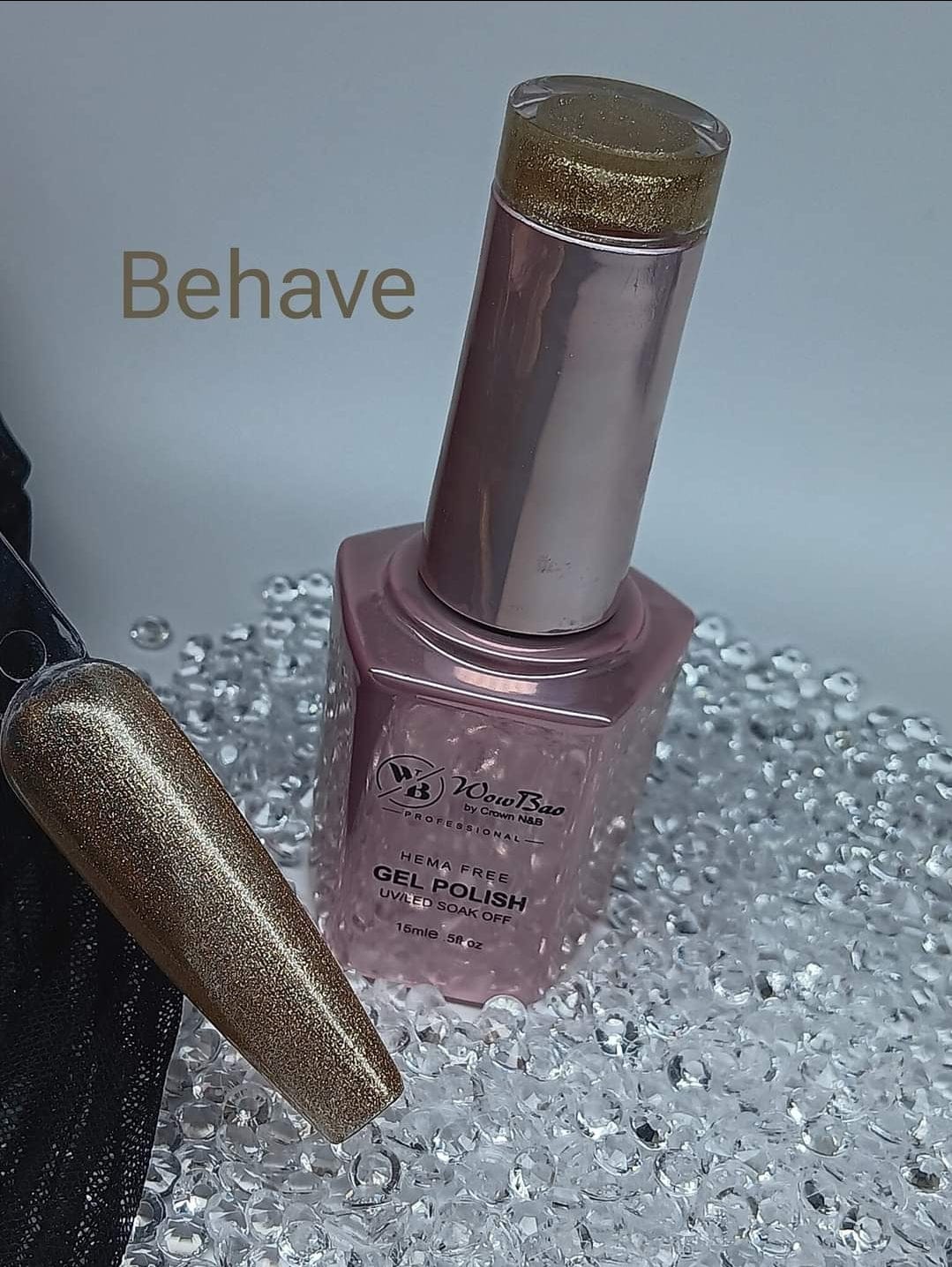 WowBao Nails 219 Behave, Hema-Free Gel Polish 15ml