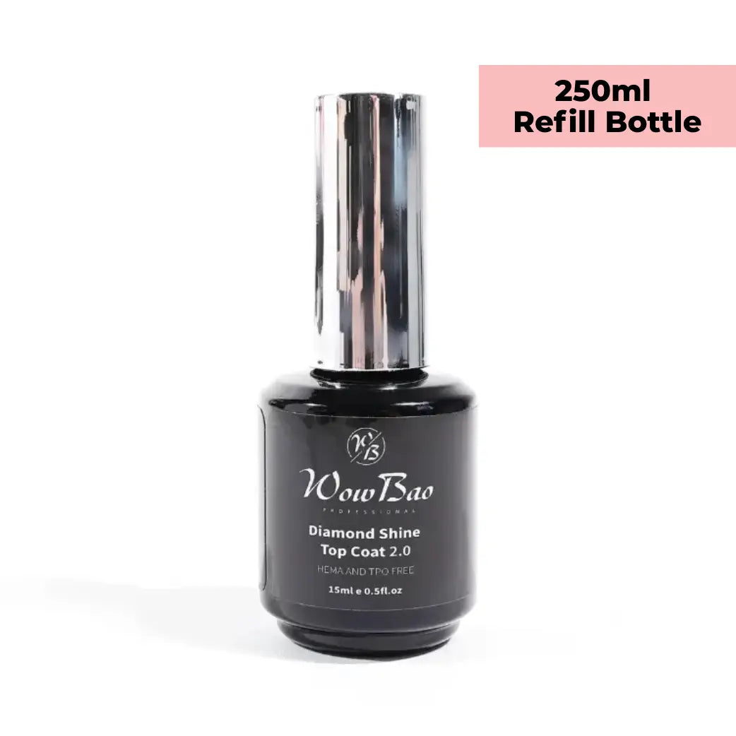 Diamond Shine 2.0 Top Coat Hema/TPO-Free Wow Bao Nails