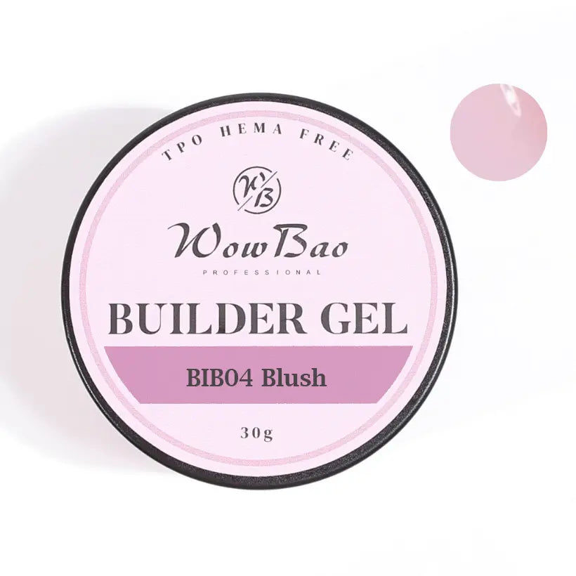 04 TPO/Hema Free Blush WOW Builder Gel 30g jar WowBao Nails