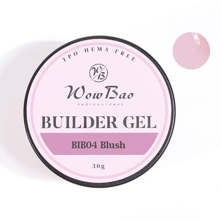 04 TPO/Hema Free Blush WOW Builder Gel 30g jar WowBao Nails