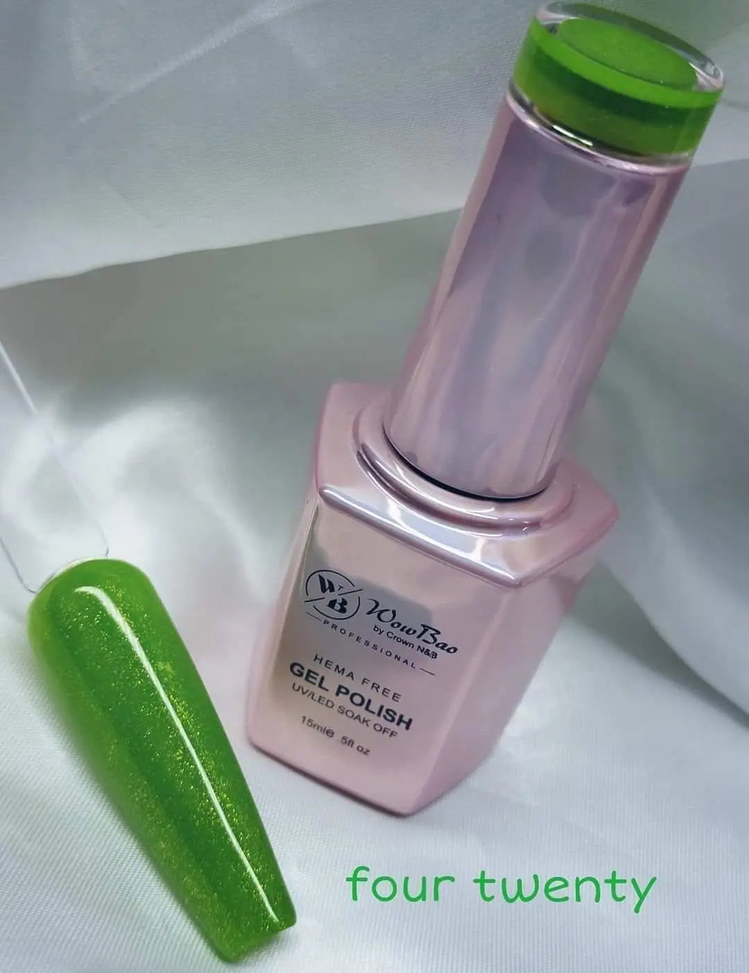 WowBao Nails 336 Four Twenty, Hema-Free Gel Polish 15ml