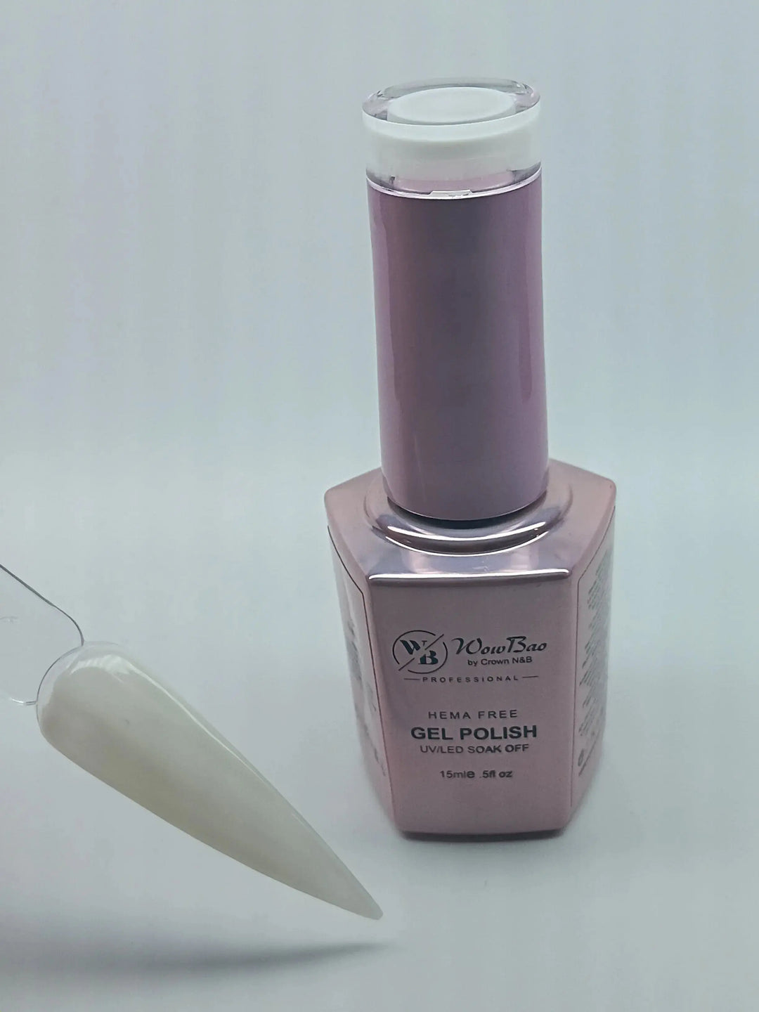 WowBao Nails 345 Soft White , Hema-Free Gel Polish 15ml