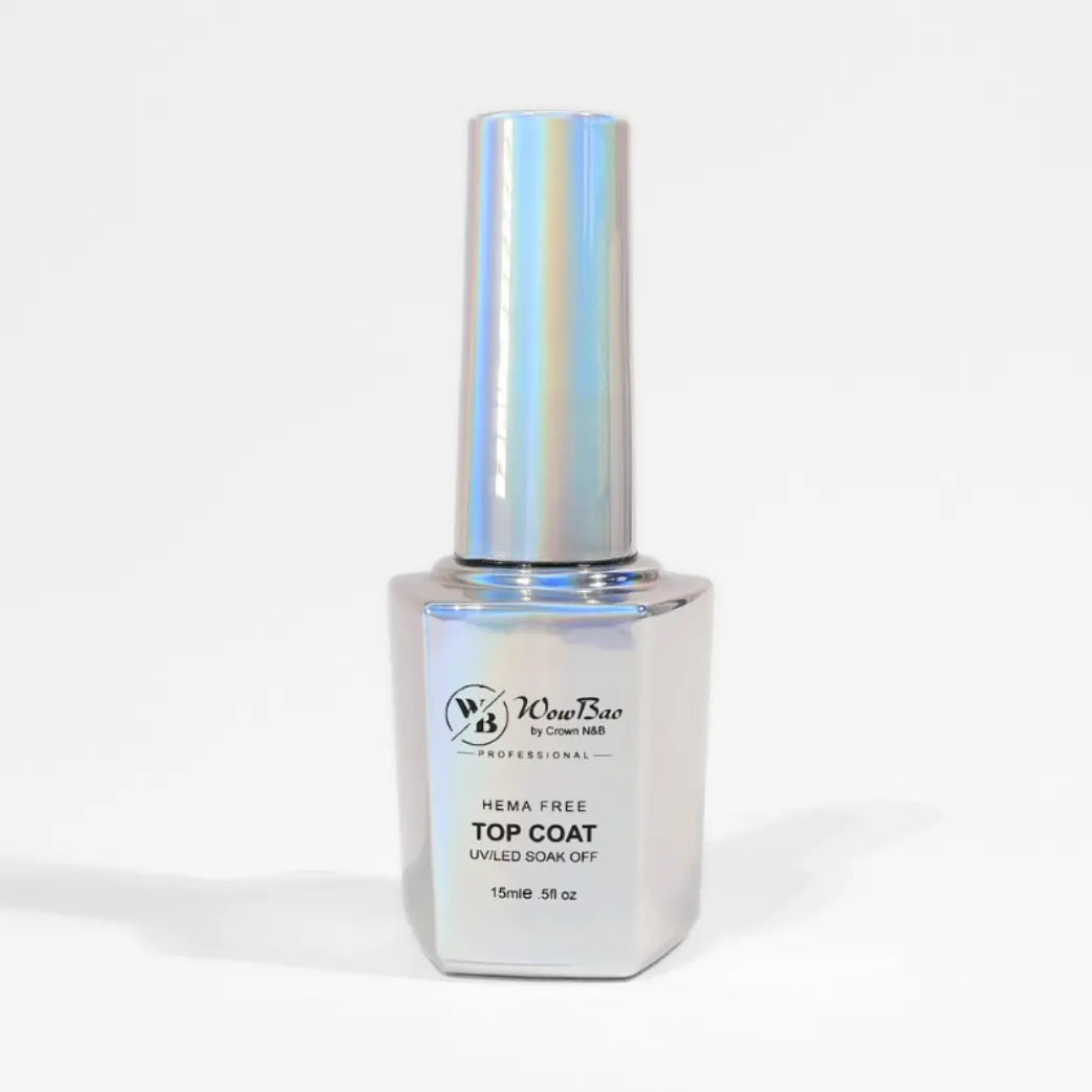 Hema/TPO - Free Non Wipe Top Coat 15ml *NEW  Formula* Wow Bao Nails