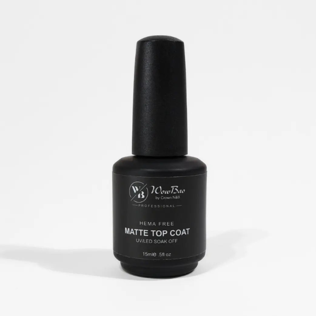 WowBao Hema-Free Matte No-Wipe Top Coat for Nails Wow Bao Nails