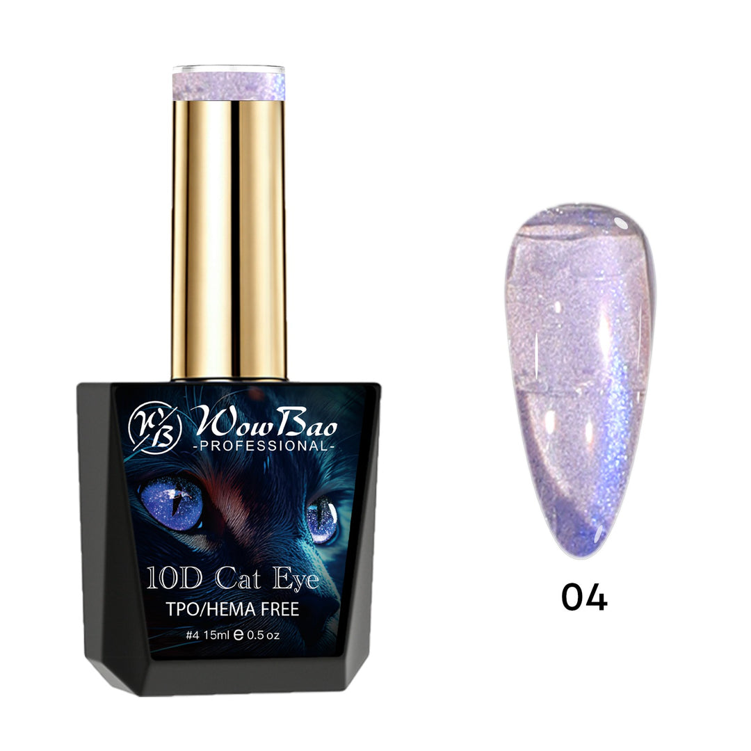 WowBao 10D Cat Eye Set of 6 collection - TPO / Hema-Free Gel Polish 15ml