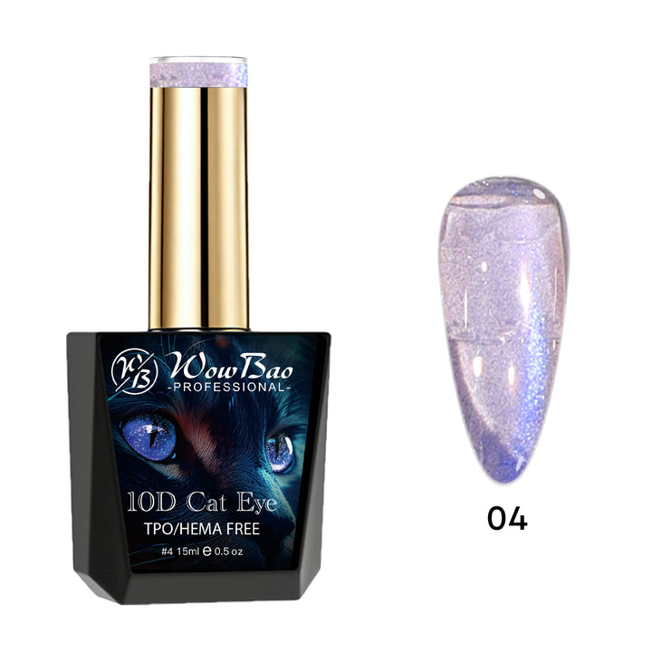WowBao 10D Cat Eye Set of 6 collection - TPO / Hema-Free Gel Polish 15ml