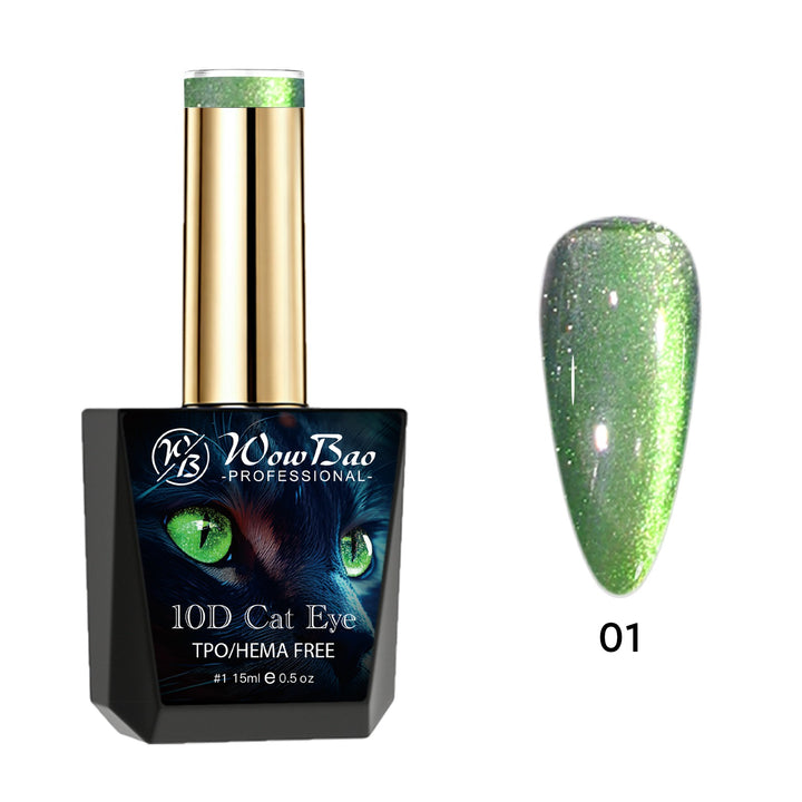 WowBao 10D Cat Eye Set of 6 collection - TPO / Hema-Free Gel Polish 15ml