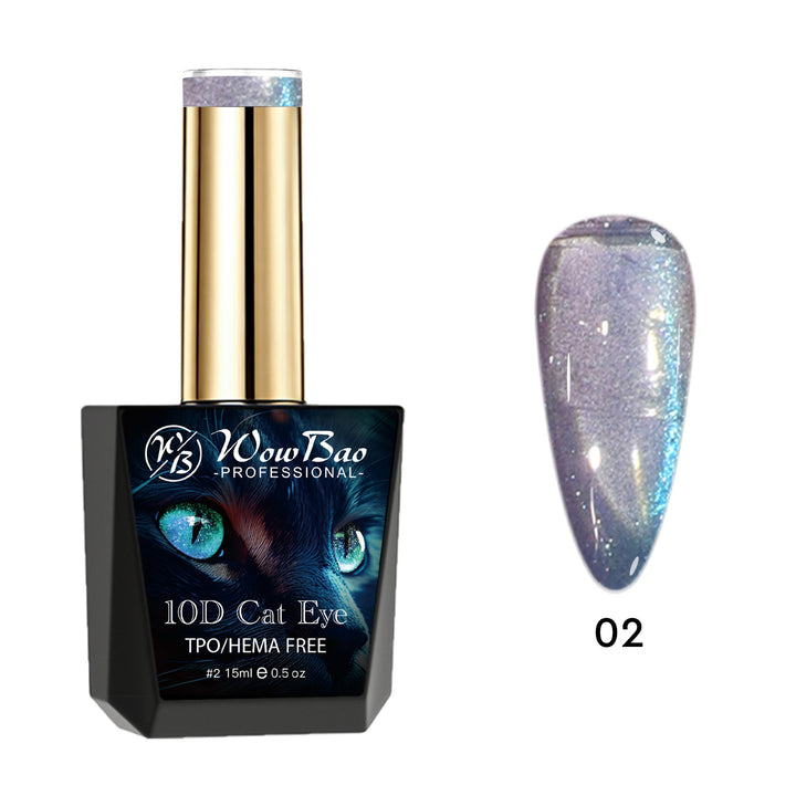WowBao 10D Cat Eye Set of 6 collection - TPO / Hema-Free Gel Polish 15ml