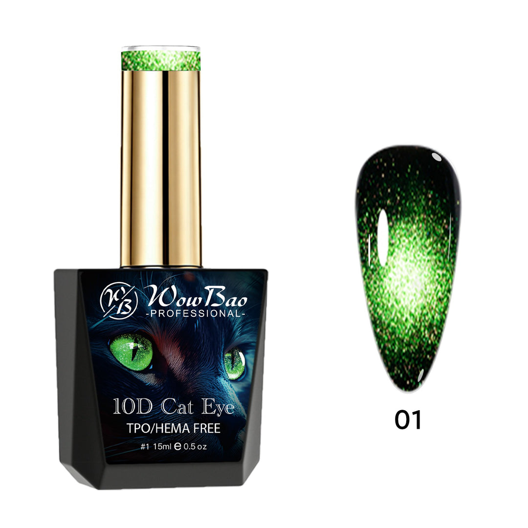 WowBao 10D Cat Eye Set of 6 collection - TPO / Hema-Free Gel Polish 15ml