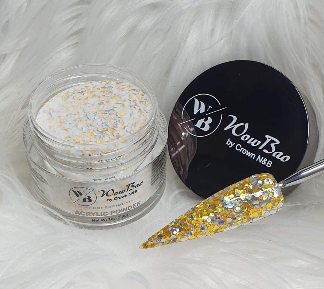 WowBao Nails 518 Prosecco Acrylic powder Premium glitter