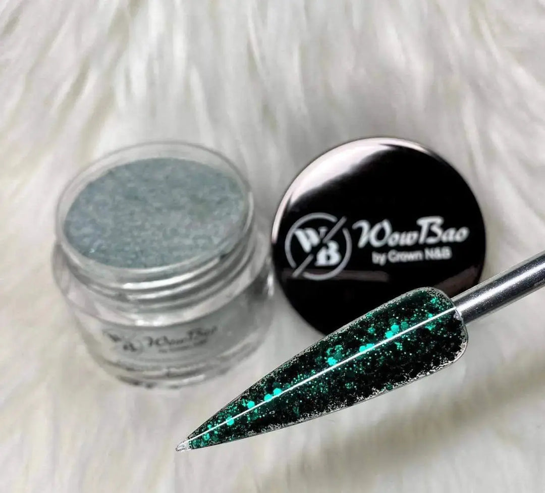 WowBao Nails 528 Emerald 1oz/28g Wowbao Acrylic Powder