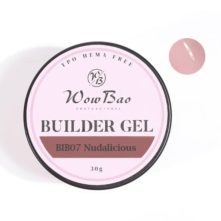 07 TPO/Hema Free Nudalicious WOW Builder Gel 30g jar WowBao Nails