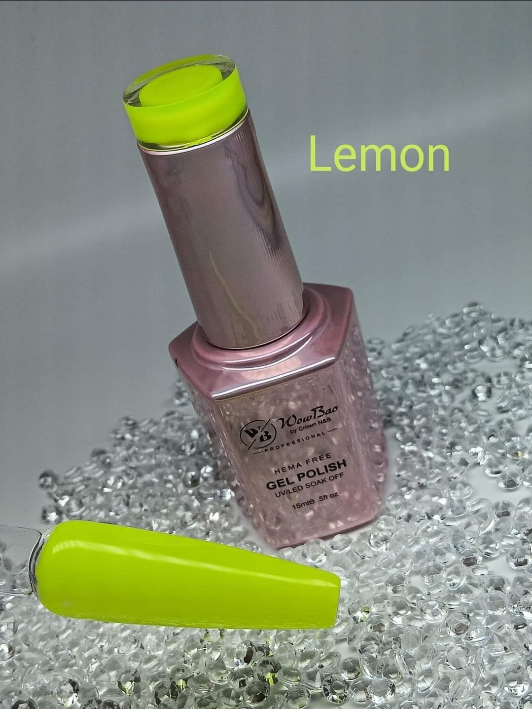 WowBao Nails 96 Lemon, Hema-Free Gel Polish 15ml