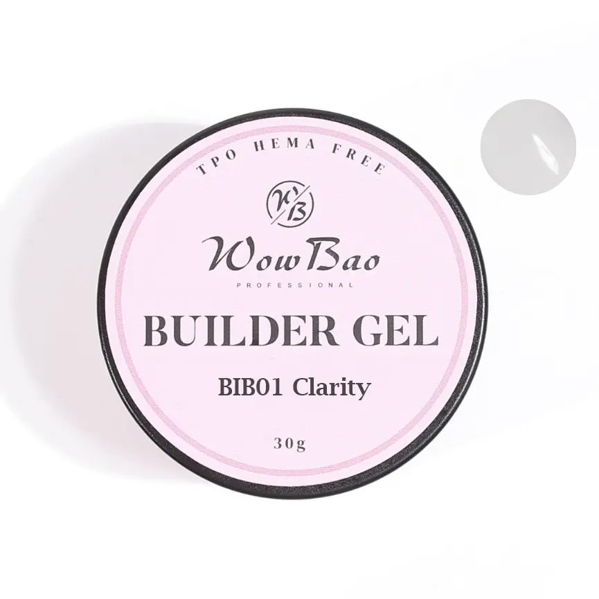 01 TPO/Hema Free Clarity WOW builder 30g Jar ( Clear ) WowBao Nails