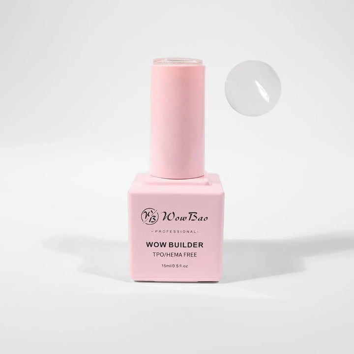 BIB01 TPO/Hema Free Clarity WOW brush on Builder in a bottle ( Clear ) WowBao Nails