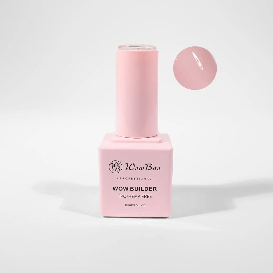 BIB07 TPO/Hema Free Nudalicious WOW brush on Builder in a bottle WowBao Nails