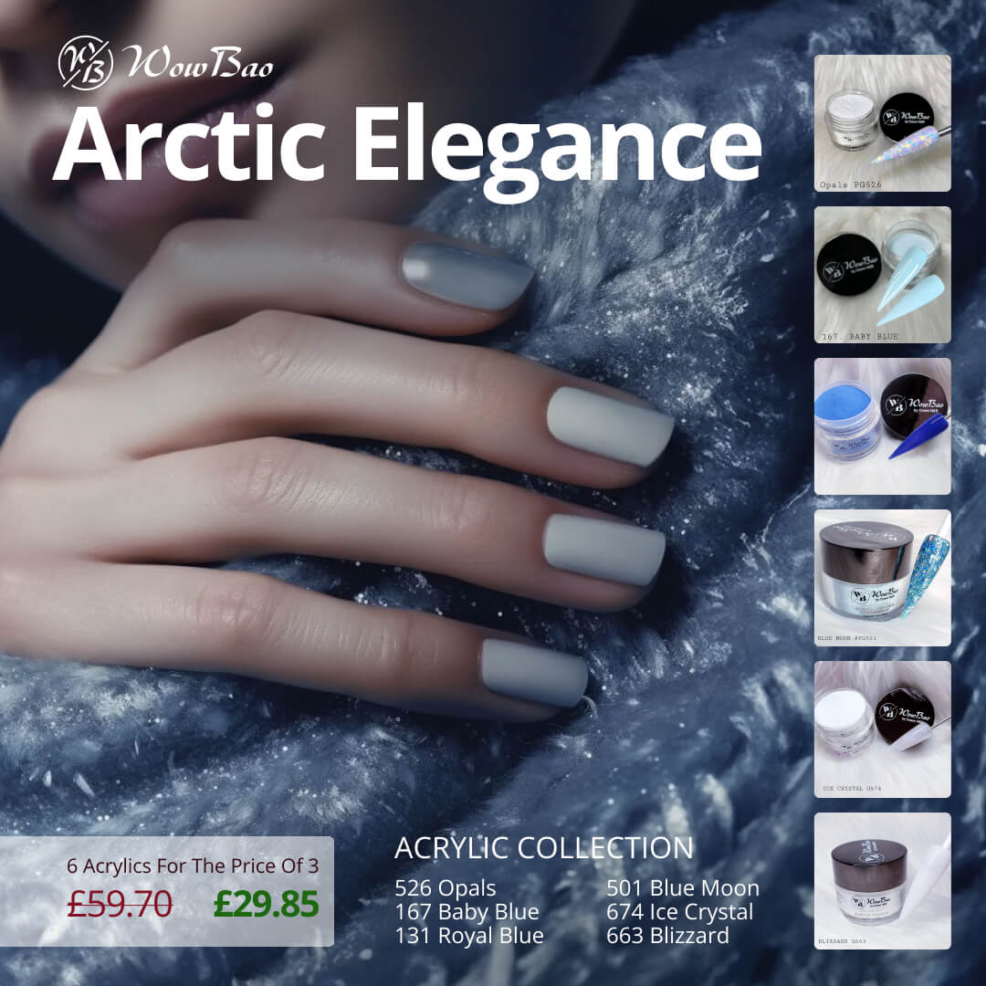 WowBao Nails Arctic Elegance Acrylic Collection