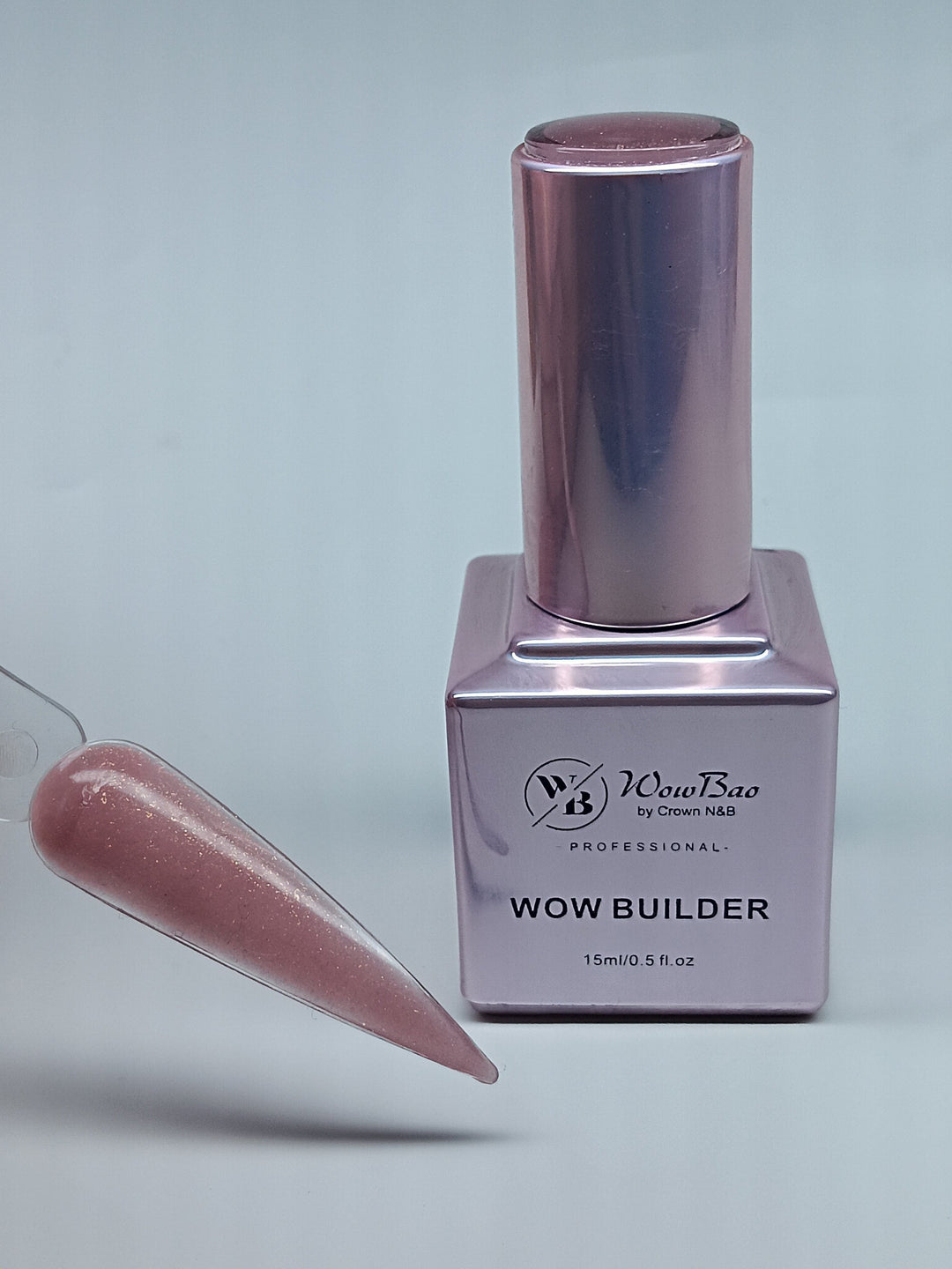 WowBao Nails BIB14 Stripped WOW brush on Builder in a bottle