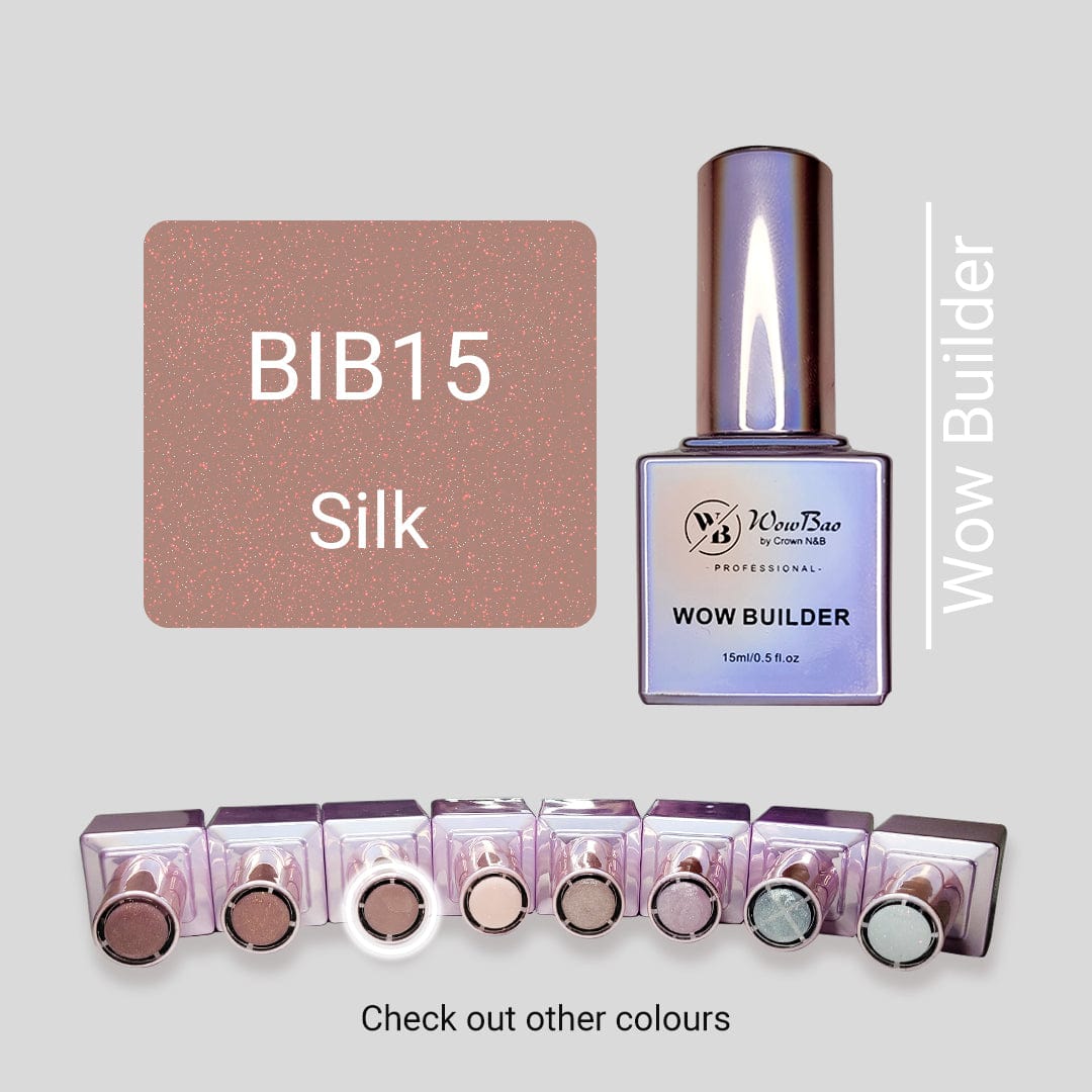 WowBao Nails BIB15 Silk WOW brush on Builder in a bottle