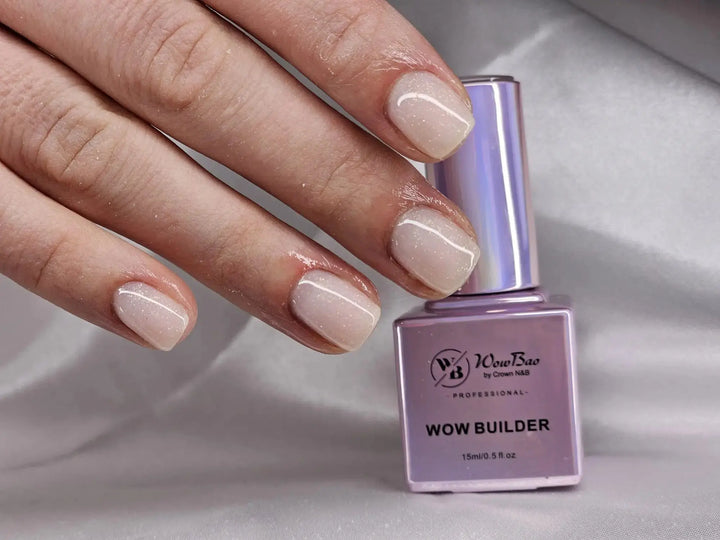 WowBao Nails BIB16 Peaches n Cream WOW brush on Builder in a bottle