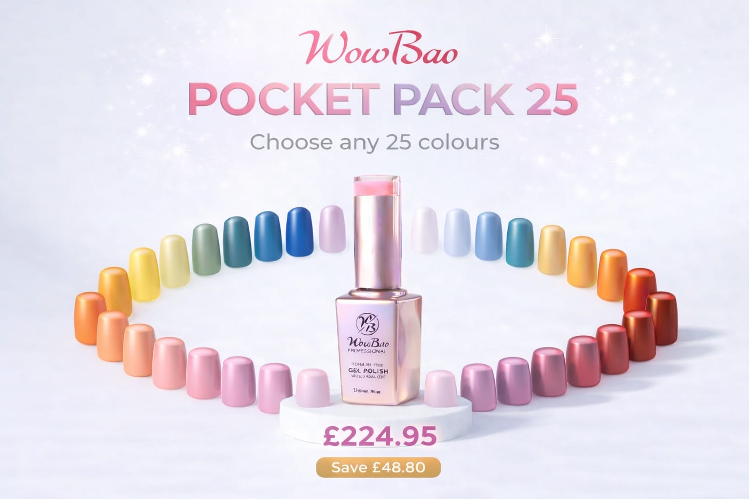 Pocket pack 25 WowBao Nails