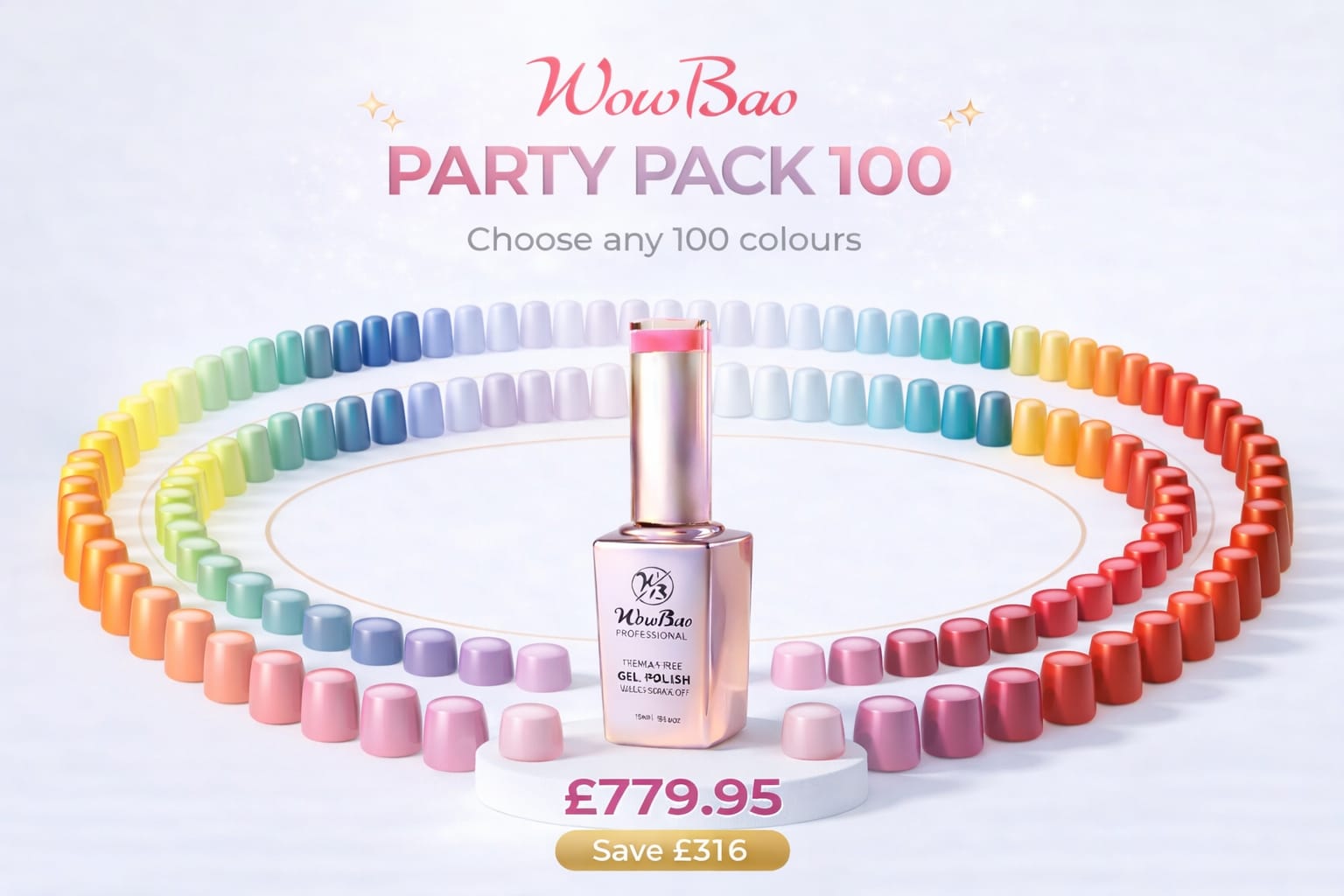 Party pack 100 WowBao Nails
