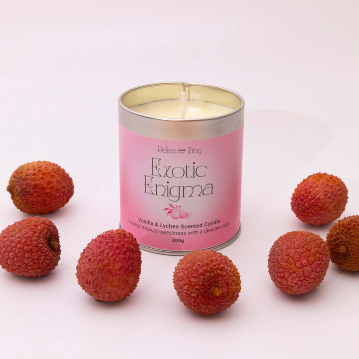 Relax Zing Exotic Enigma - Vanilla & lychee Candle
