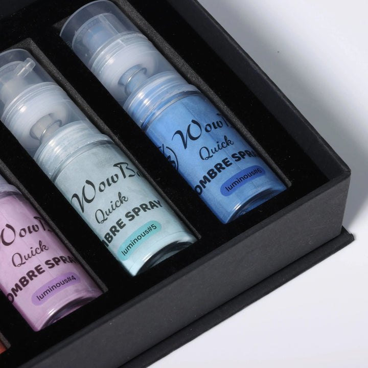 WowBao Nails Glow in the dark, Halloween limited edition set of 6 Quick Ombre Sprays