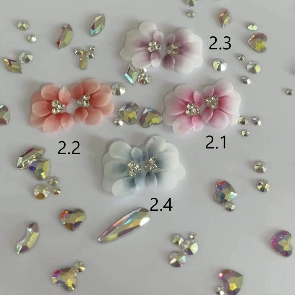 WowBao Nails Handmade Acrylic 3D Flower Style 2