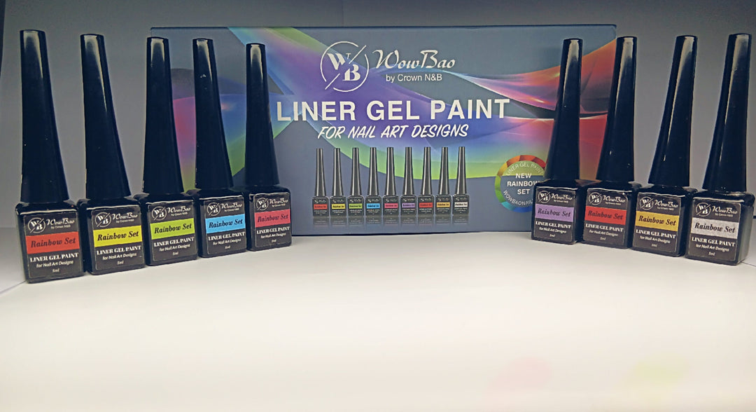 WowBao Nails Liner Gel Paint (RAINBOW)