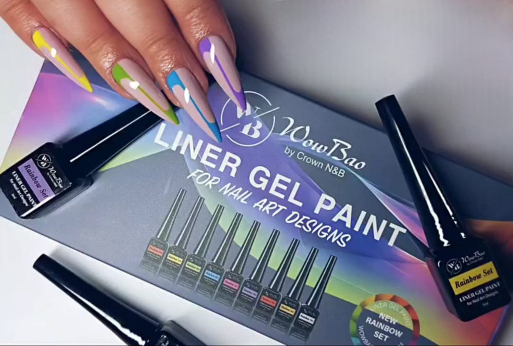 WowBao Nails Liner Gel Paint (RAINBOW)
