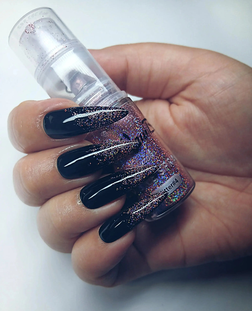 WowBao Nails Quick Ombre Spray - Pink Glitter 04