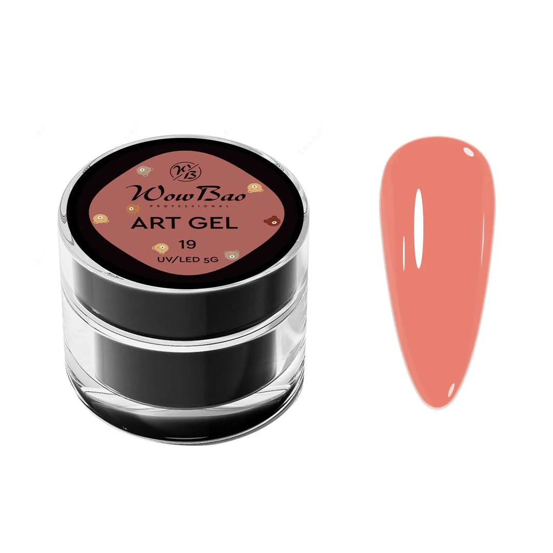 Art Gel Bear Colour 19 (5g pot ) WowBao Nails