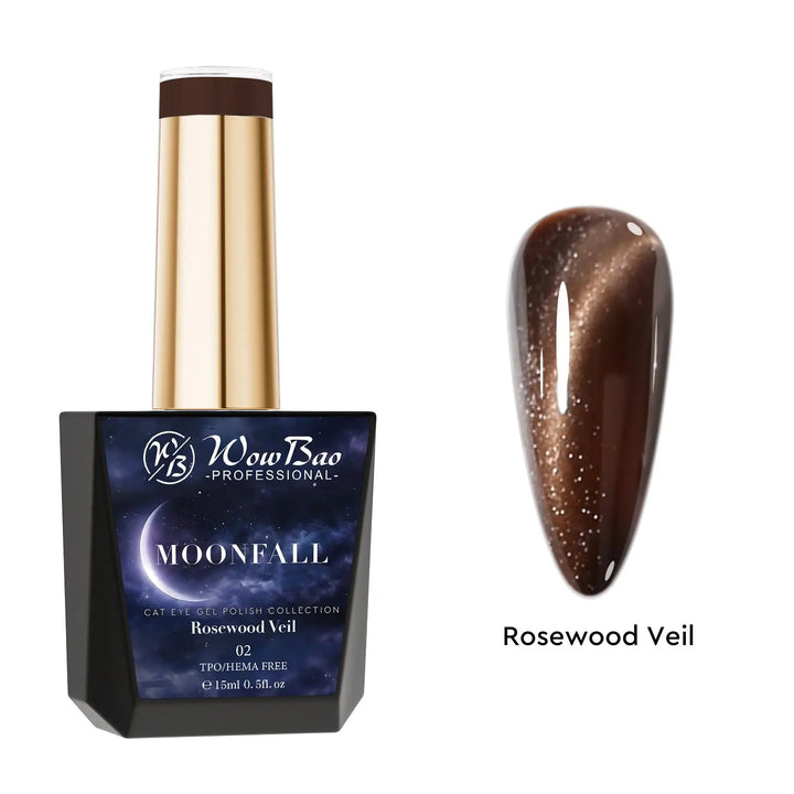 Moonfall Cat Eye collection set of 12 includes colour chart- TPO / Hema-Free Gel Polish 15ml WowBao Nails