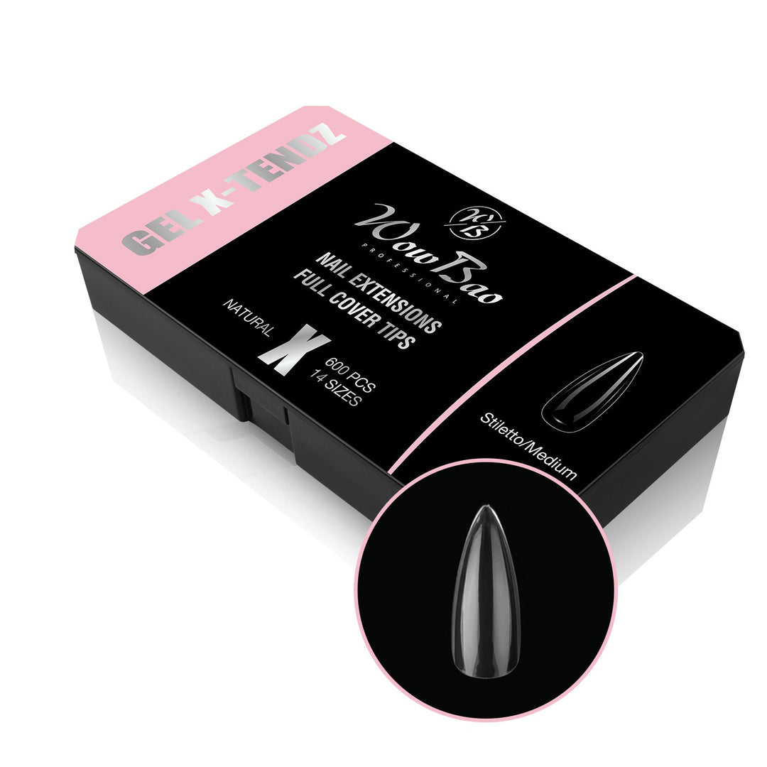X-TENDZ Full Cover tips  | Stiletto Wow Bao Nails