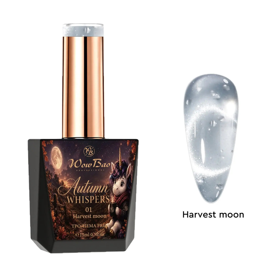 Autumn Whispers Cat Eye collection set of 9 includes colour chart- TPO / Hema-Free Gel Polish 15ml WowBao Nails