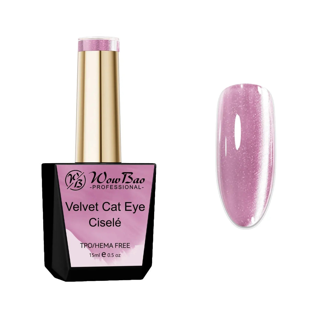 Velvet Cat Eye Cisele - TPO / Hema-Free Gel Polish 15ml WowBao Nails