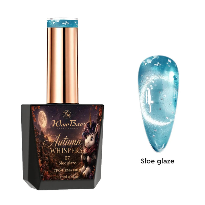 Autumn Whispers Cat Eye collection set of 9 includes colour chart- TPO / Hema-Free Gel Polish 15ml WowBao Nails