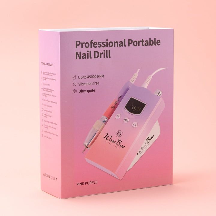 Professional Portable Hybrid Brushless E-File Nail Drill 45,000rpm 1 WowBao Nails