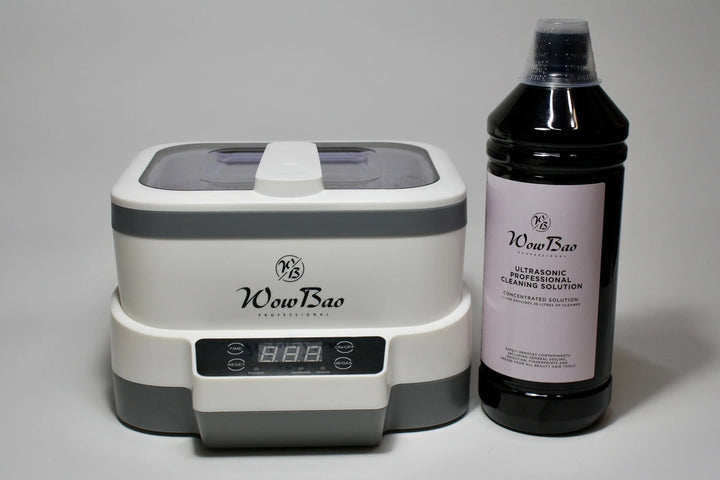 WowBao Professional Ultrasonic machine + Ultrasonic professional cleaning solution - 1 Litre Wow Bao Nails
