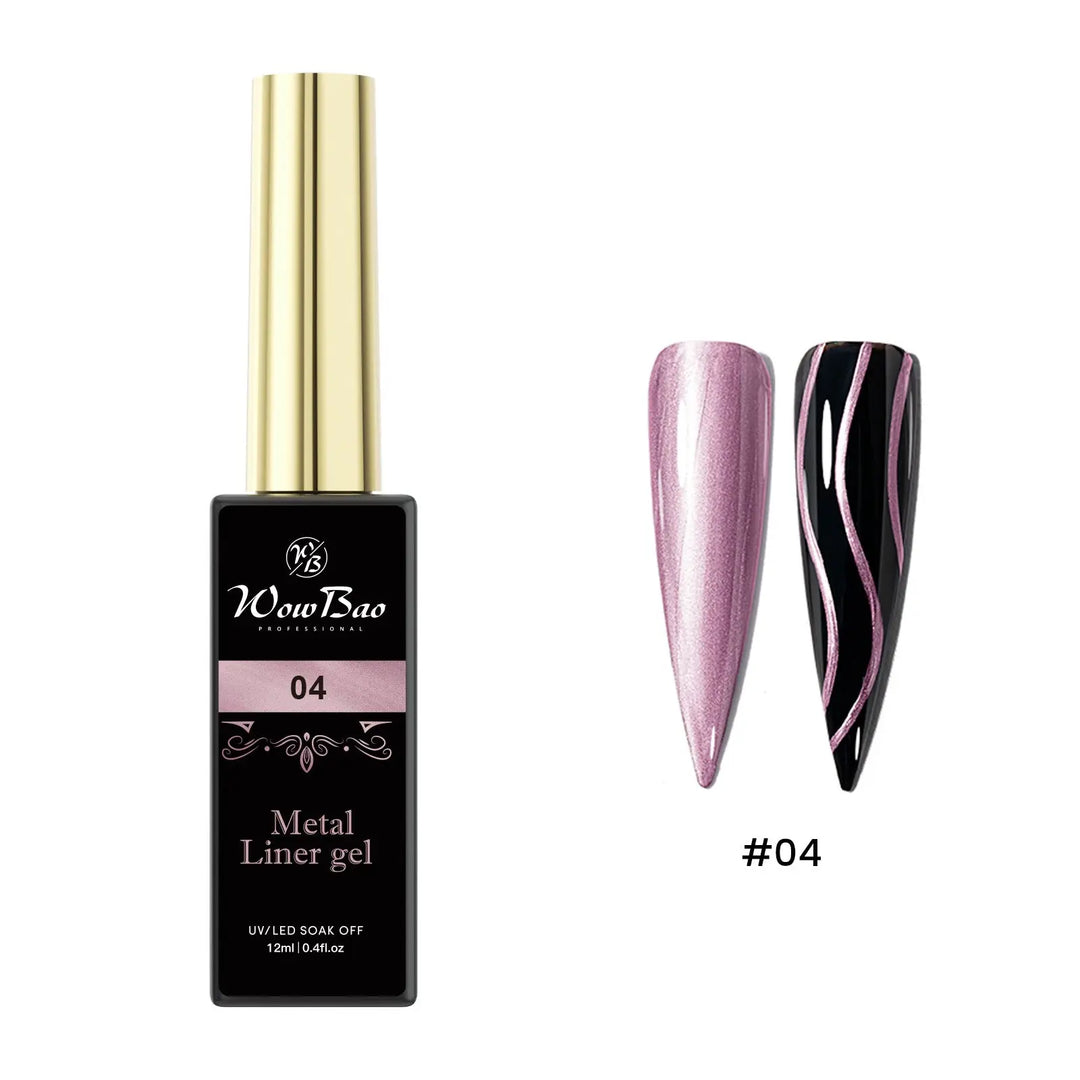 04 Metalic gel liners TPO/Hema free 15ml WowBao Nails